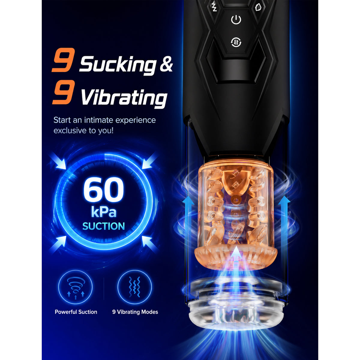 Mesterstar App-Controlled Automatic Male Masturbator with Thrusting & 360° Rotation