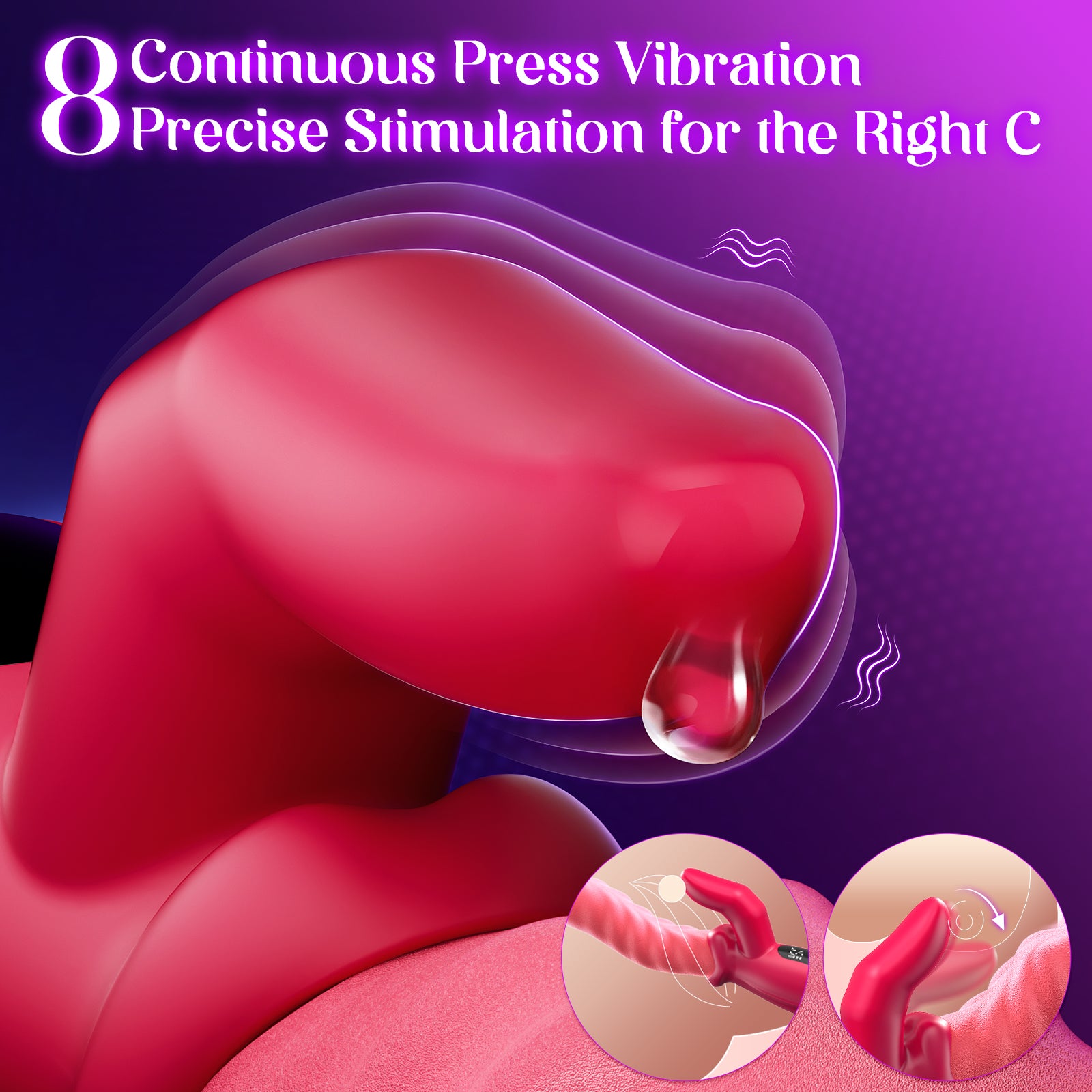 Thrusting Dildo Vibrator for Women