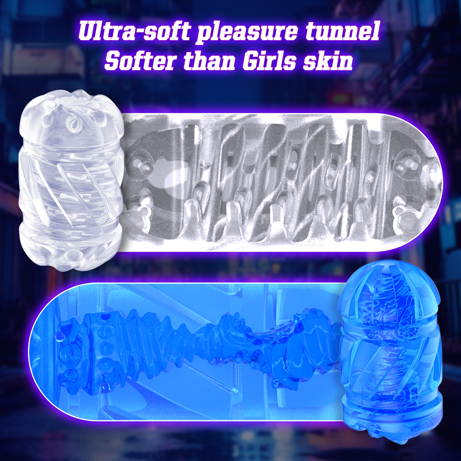 Sex Toys for Men Male Masturbator-Automatic Electric Male Sex Toys with 12times/s Thrusting, Men Sex Toys Adult Toys with Phone Holder and 2 Soft Silicone Pocket Pussy Hand Free Penis Training Stroker
