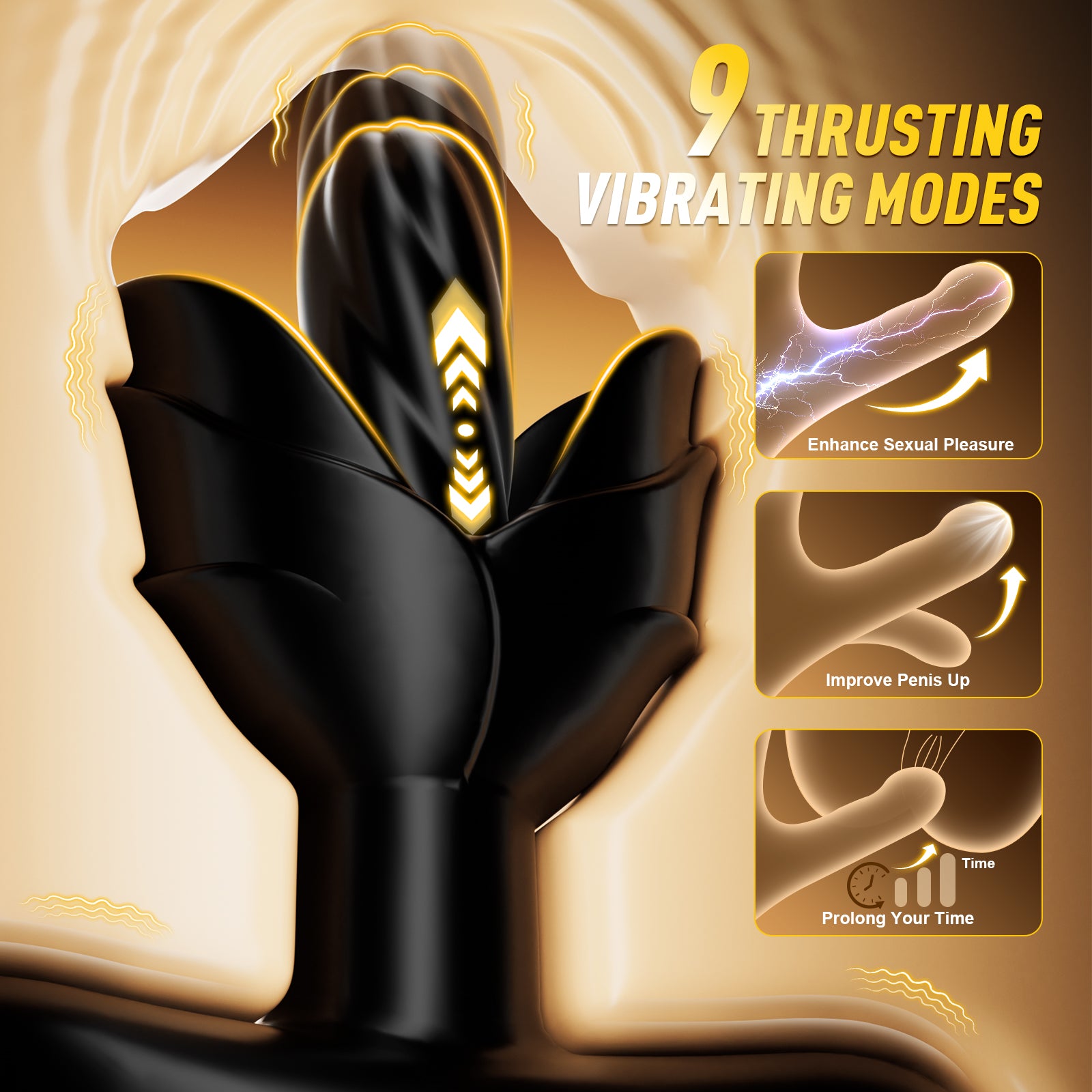 Prostate Massager Anal Toy Butt Plug Vibrator Sex Toys for Men