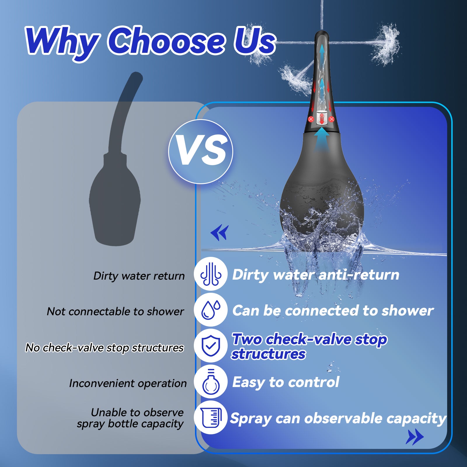 Enema Douche Anti Back-Flow