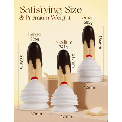 MoiAme Banana Silicone Dildo with Suction Cup