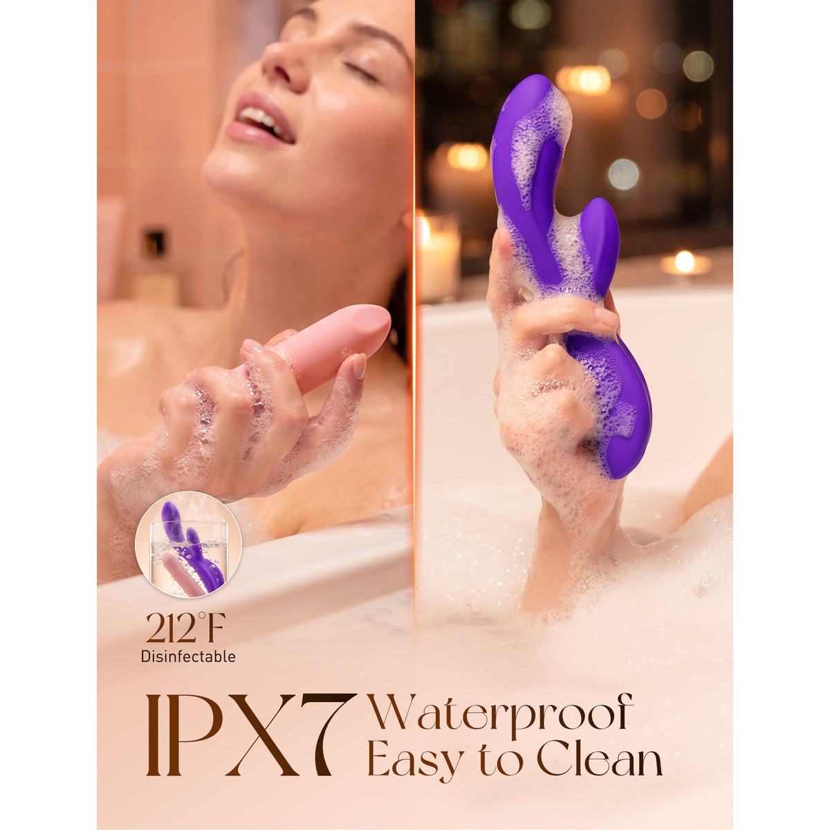 MOIAME Rabbit Vibrator Set with Mini Bullet Massager