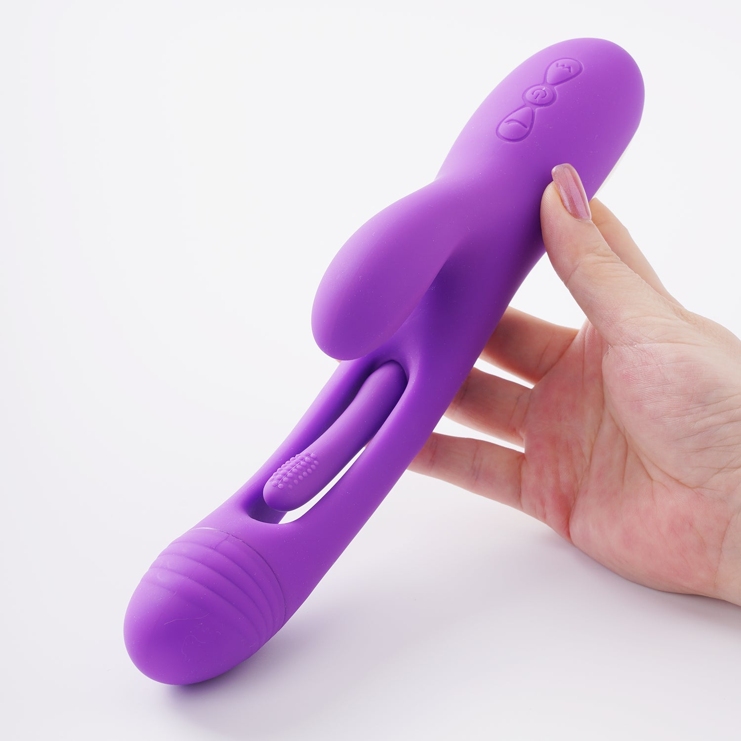 Vibrator Dildo Rabbit Sex Toys -LOVENOTE G Spot Vibrator Massager for Women Clitoral Nipple Stimulation, 3 in 1 Sex Toys with 14 Vibration & 7 Tongue Licking Flapping, Adult Product