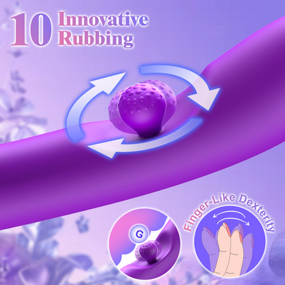 G Spot Vibrator Sex Toys-3 in 1 Adult Sex Toys 360° Rotation Vibrators with 10 Rubbing & 7 Vibrating & 7 Massaging, Waterproof Clitoral Stimulator Dildo Rabbit Vibrator Women Sex Toy