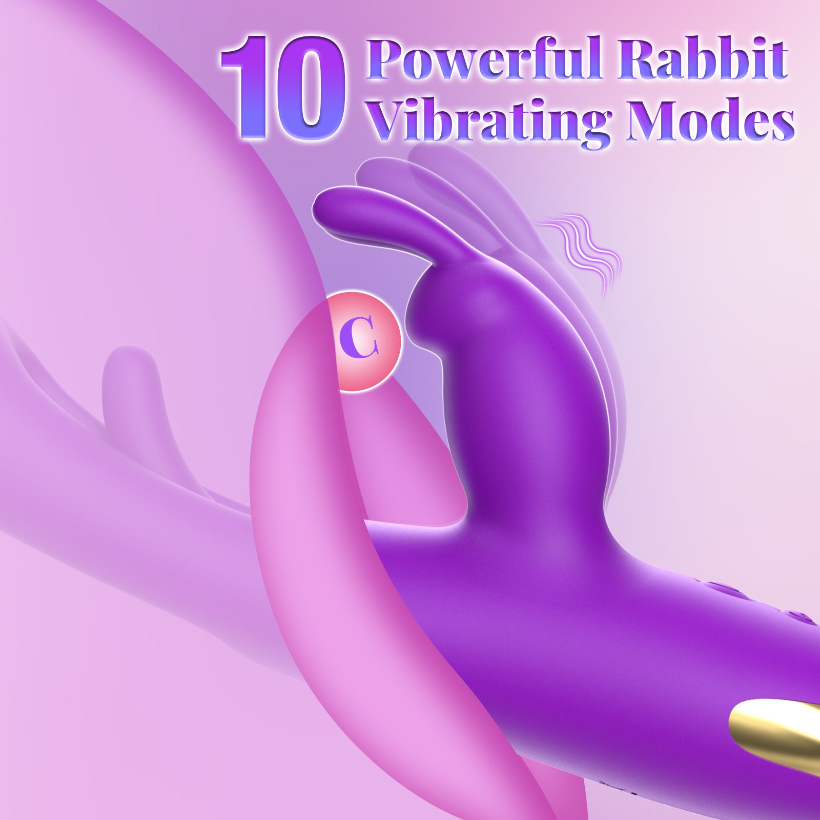 Adult Sex Toys Rabbit Vibrator - 3IN1 Flapping G Spot Dildo with 10 Rabbit Vibrating, 7 Flapping & 7 Wand Vibrating Modes – Clitoral & Nipple Stimulator for Women Female Pleasure