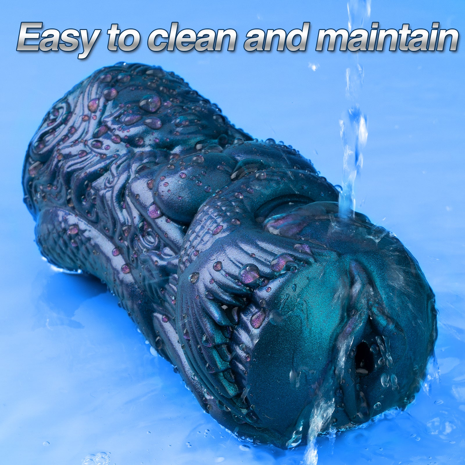 Pocket Pussy for Men Masturbator – Soft & Elastic Mermaid Silicone Pocket Pussy with Textured Massage Channel, Easy to Clean, Durable Male Sex Toy & Adult Sex Toys for Men