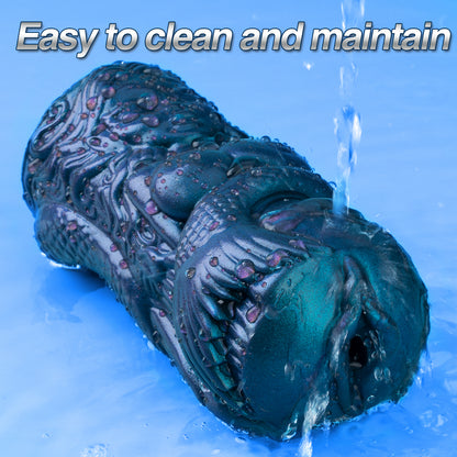 Pocket Pussy for Men Masturbator – Soft & Elastic Mermaid Silicone Pocket Pussy with Textured Massage Channel, Easy to Clean, Durable Male Sex Toy & Adult Sex Toys for Men
