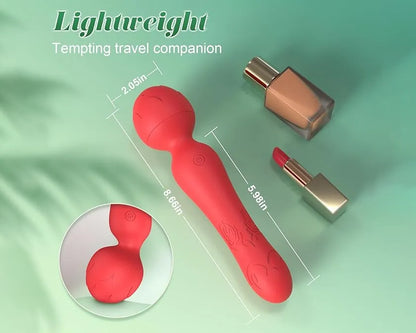 Wand Vibrator Rose Sex Toy - Clitoral Stimulator Anal Nipple G Spot Vibrators, Rose Adult Sex Toys Magic Quiet Cordless Massager & Waterproof, Female Vibrator Sex Toy Sexual Pleasure Tools for Women