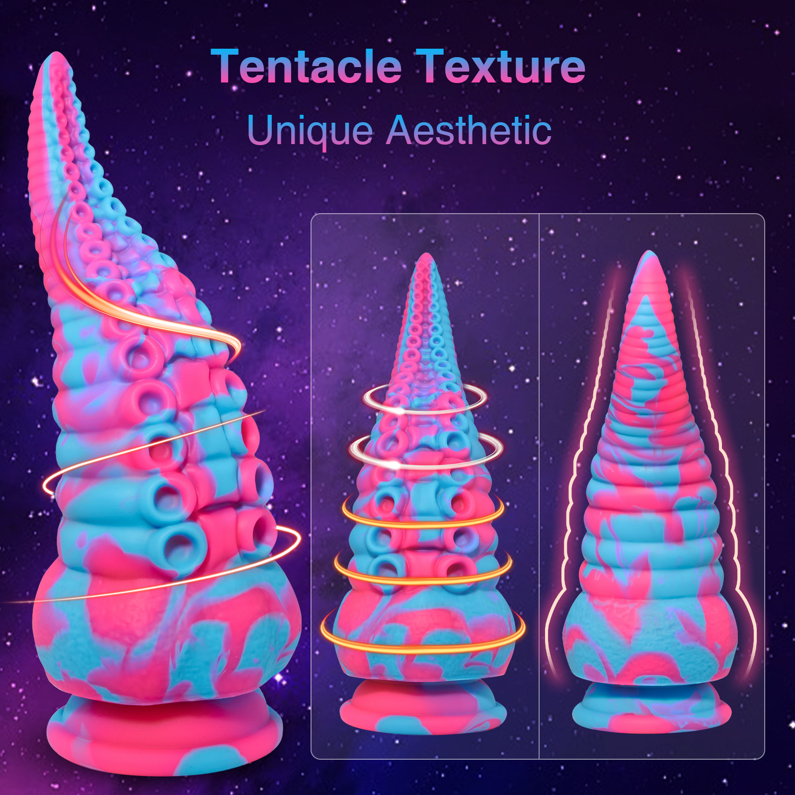 Monster Dildo Tentacle Adult Toy: Big Thick Dildos with Suction Cup for Women, Huge Fantasy Dildo with Octopus-Shape, 8.7” Silicone Giant Dildo