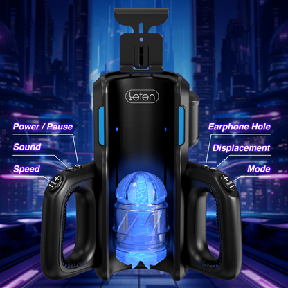 Sex Toys for Men Male Masturbator-Automatic Electric Male Sex Toys with 12times/s Thrusting, Men Sex Toys Adult Toys with Phone Holder and 2 Soft Silicone Pocket Pussy Hand Free Penis Training Stroker
