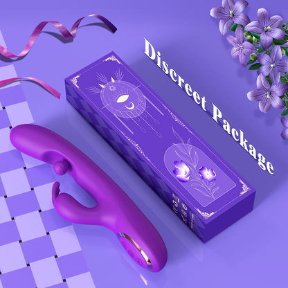 G Spot Vibrator Sex Toys-3 in 1 Adult Sex Toys 360° Rotation Vibrators with 10 Rubbing & 7 Vibrating & 7 Massaging, Waterproof Clitoral Stimulator Dildo Rabbit Vibrator Women Sex Toy