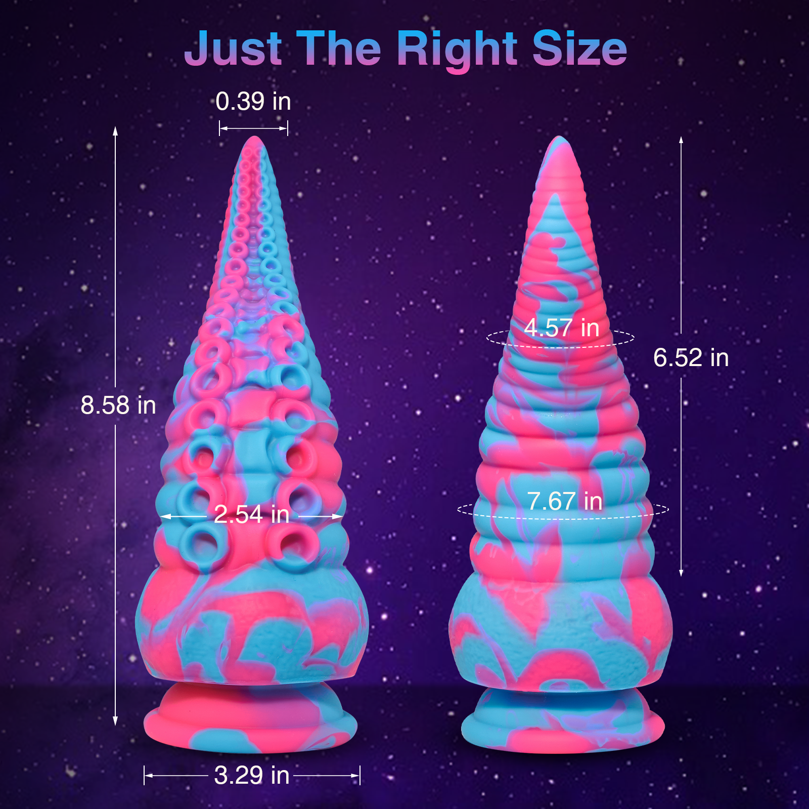 Monster Dildo Tentacle Adult Toy: Big Thick Dildos with Suction Cup for Women, Huge Fantasy Dildo with Octopus-Shape, 8.7” Silicone Giant Dildo