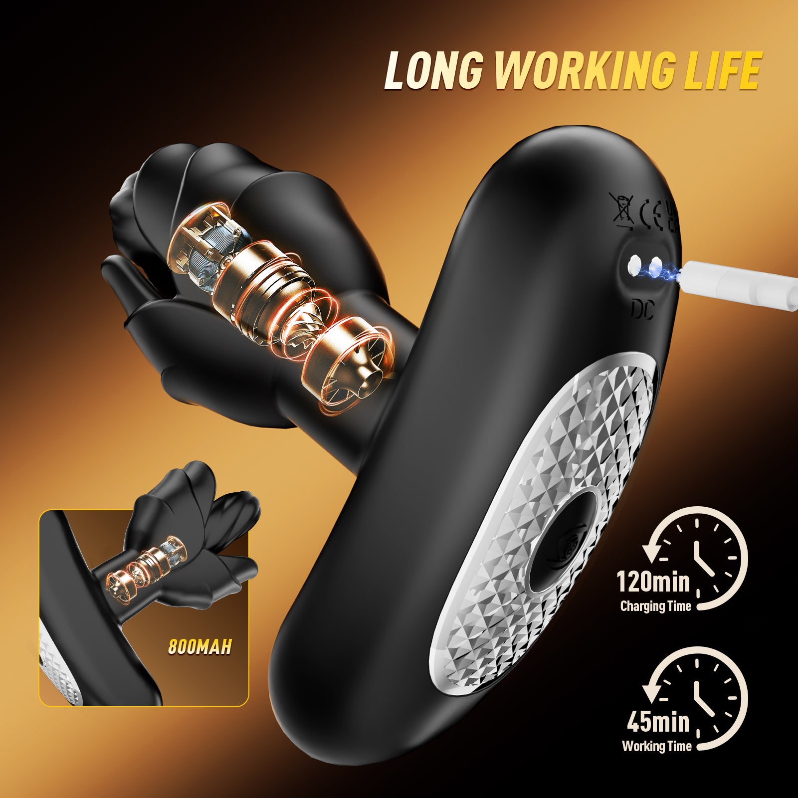 Prostate Massager Anal Toy Butt Plug Vibrator Sex Toys for Men