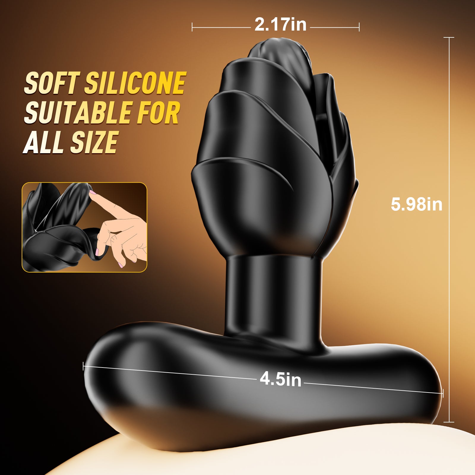 Prostate Massager Anal Toy Butt Plug Vibrator Sex Toys for Men
