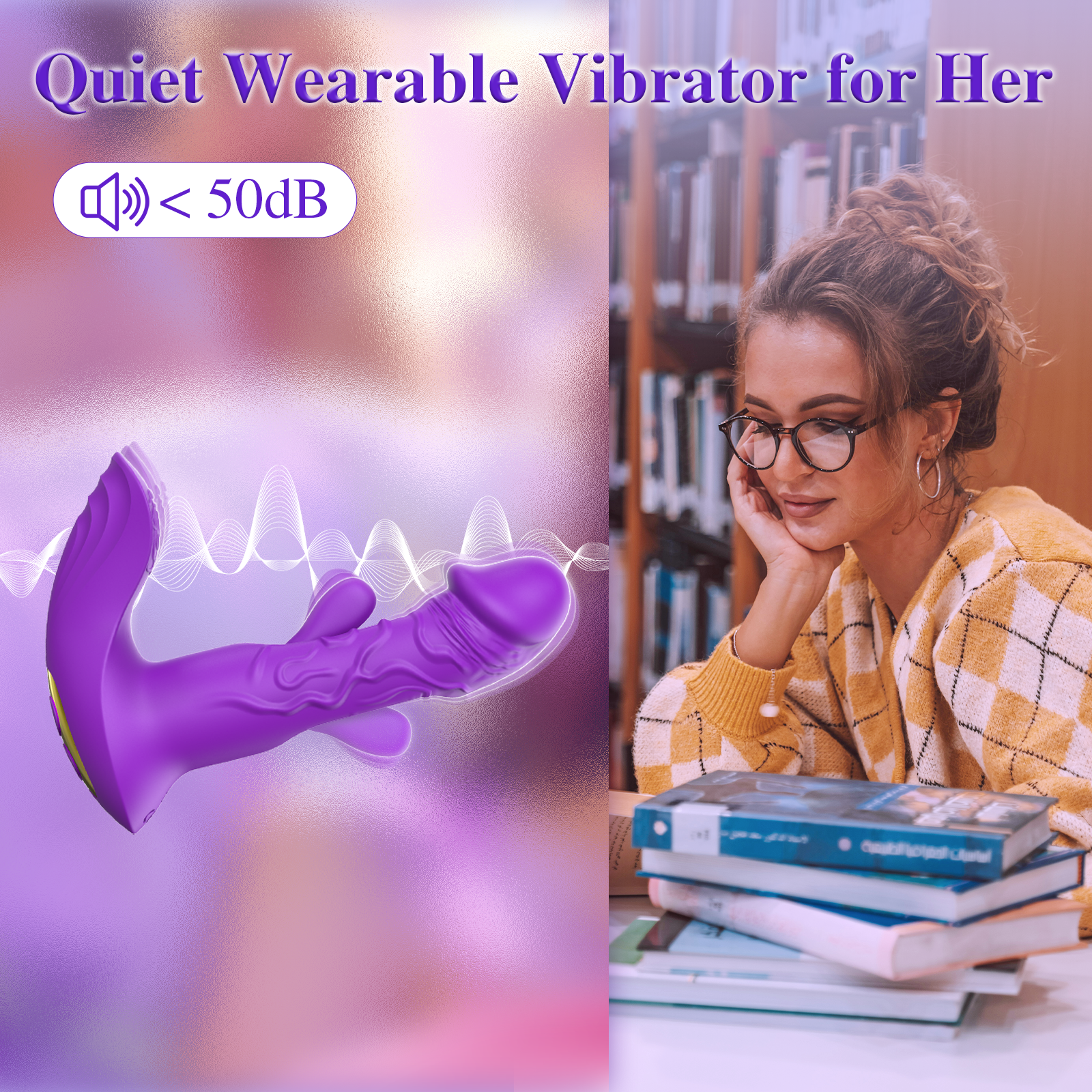 Wearable Butterfly Flapping Vibrator Dildo，Remote Control Adult Rose Sex Toys with 10 Vibrating & Flapping Clitoral Butterfly Panty Vibrators, Female G Spot Vibrater for Women & Couples