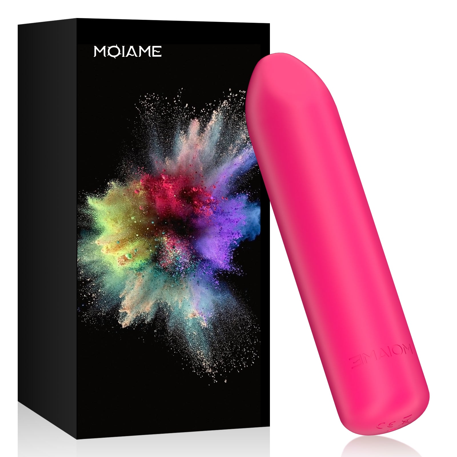 Small Bullet Vibrator for Women: Waterproof Mini Clit Vibrator with 10 Modes, Full Silicone Vibrating Finger Massager for G Spot Nipple, Female Rechargeable Lipstick Vibe Sex Toy, Purple