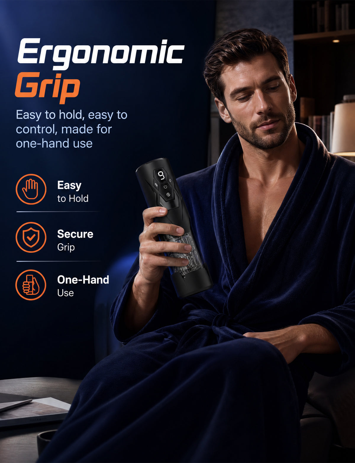 Mesterstar App-Controlled Automatic Male Masturbator with Thrusting & 360° Rotation