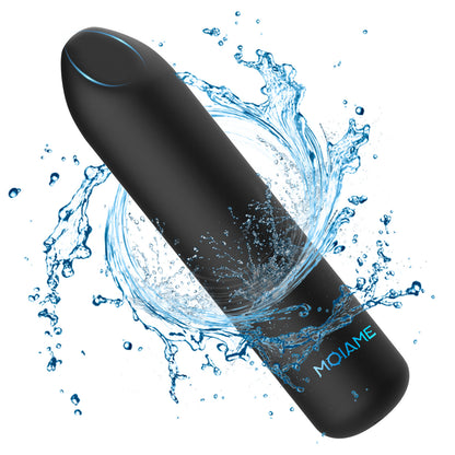 Small Bullet Vibrator for Women: Waterproof Mini Clit Vibrator with 10 Modes, Full Silicone Vibrating Finger Massager for G Spot Nipple, Female Rechargeable Lipstick Vibe Sex Toy, Purple